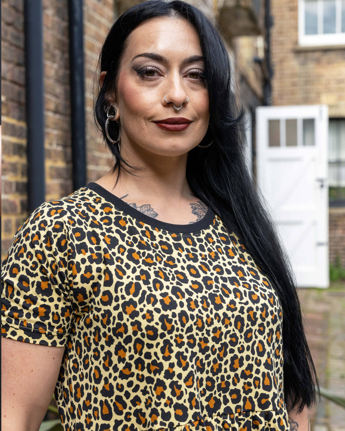 Classic Leopard Stretch Smock Dress - Rebel Romance