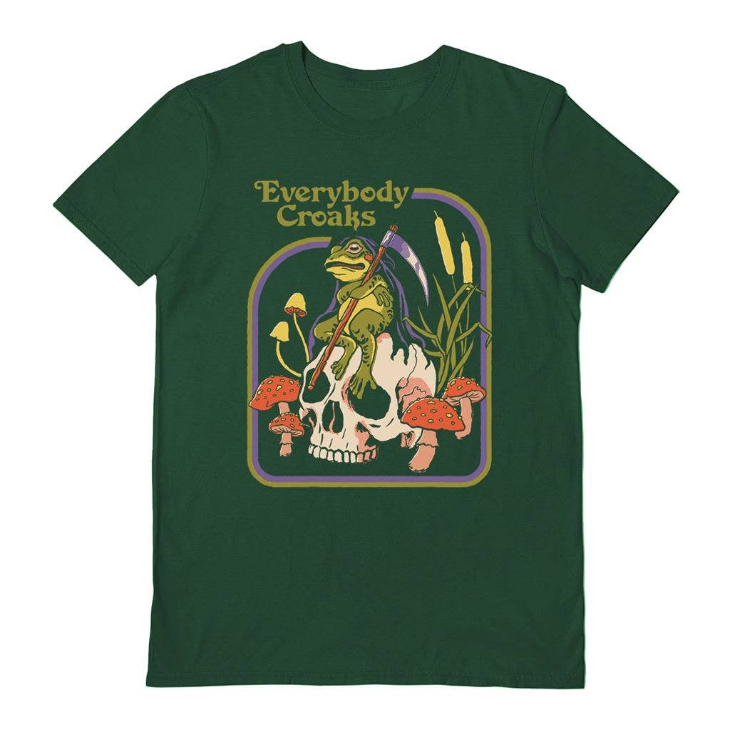 Steven Rhodes (Everybody Croaks) Dark Green  T-Shirt