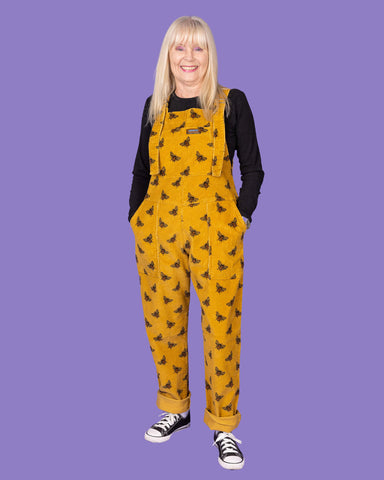 Gold Bee Stretch Corduroy DungaBee Dungarees - Run & Fly