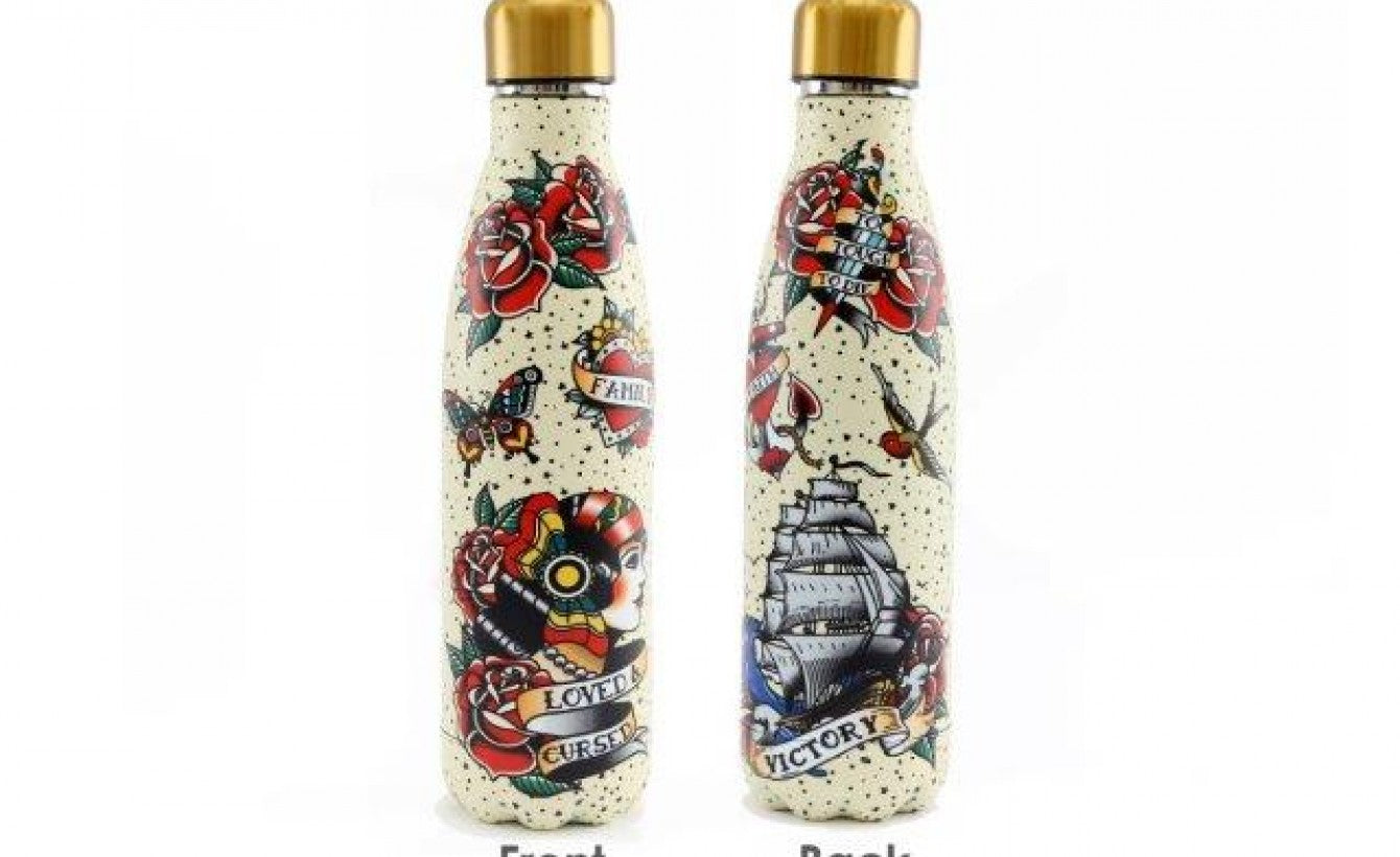 Insulated Bottle - Tattoo Design