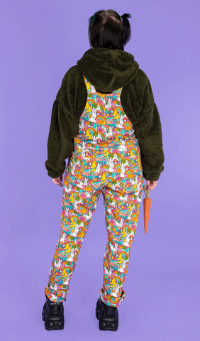 Some Bunny Loves You Stretch Twill Dungarees - Run & Fly