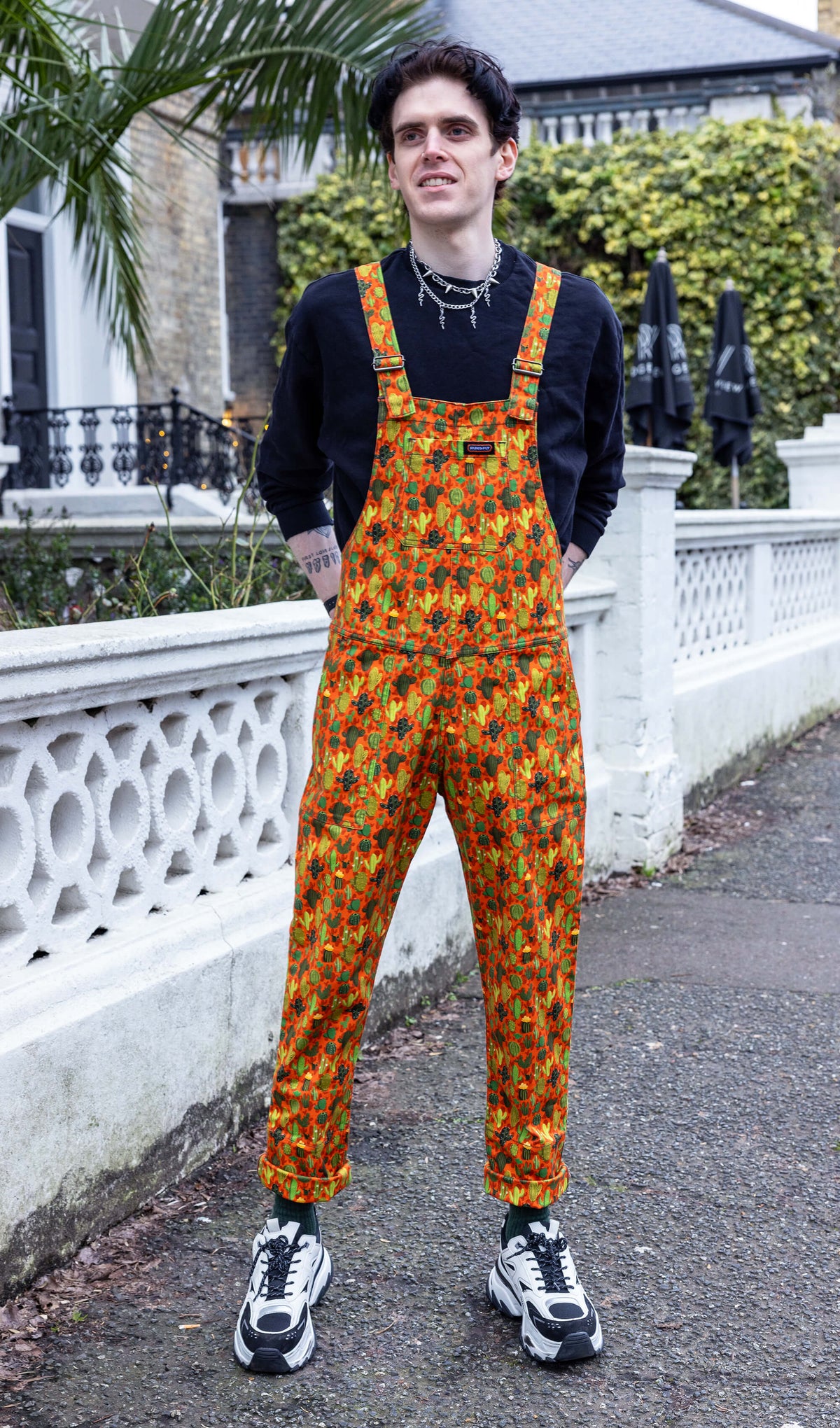Jen James Cactus Stretch Dungarees - Run & Fly