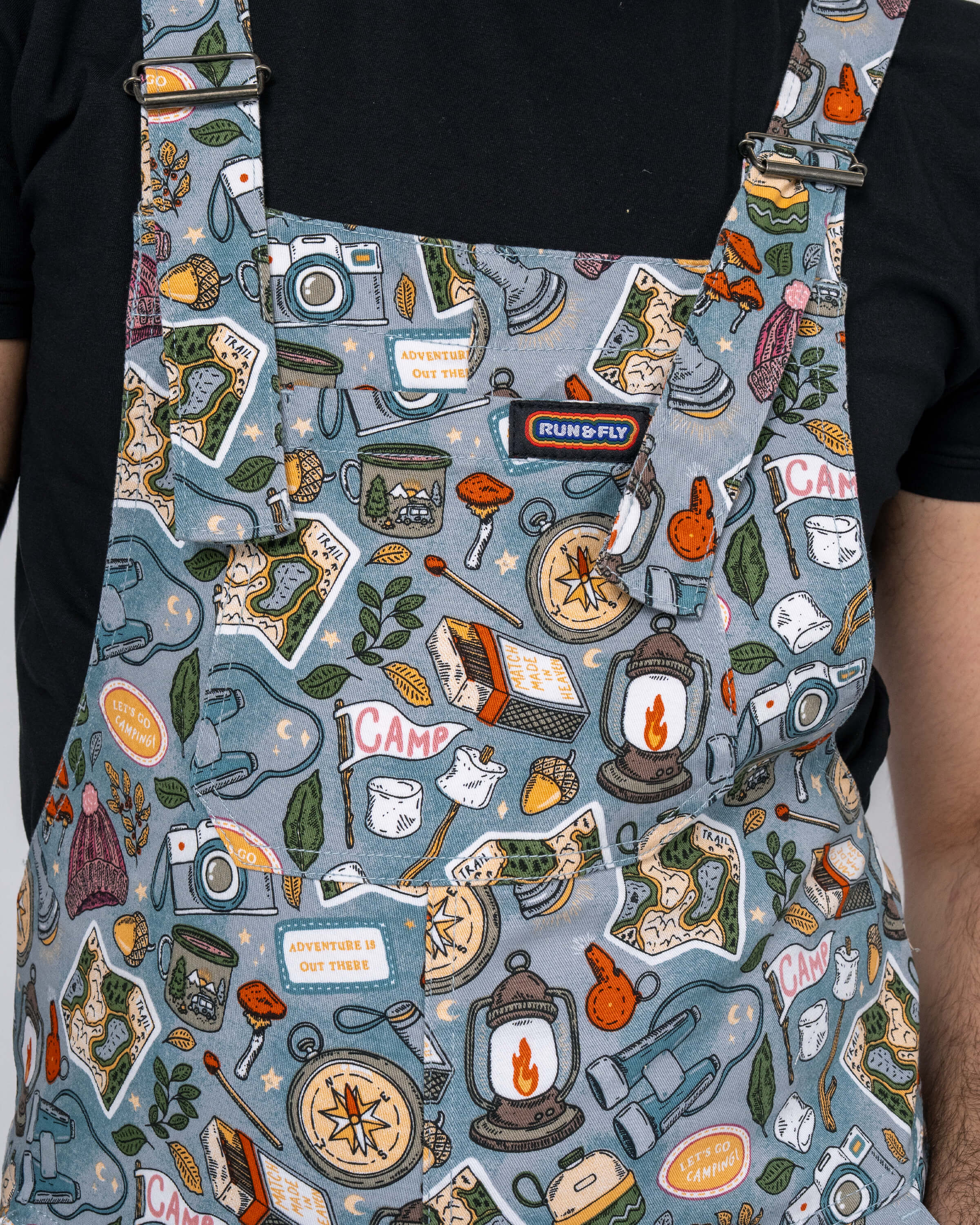 Camp Club Stretch Twill Dungarees - Run & Fly