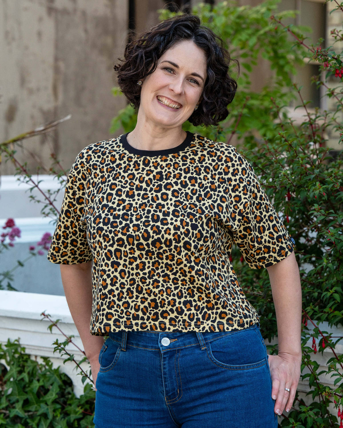 Rebel Romance Classic Leopard Cropped Boxy Tee