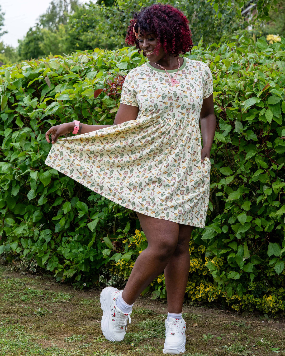 Rebel Romance x Yasmin Cousins Cowboy Stretch Smock Dress