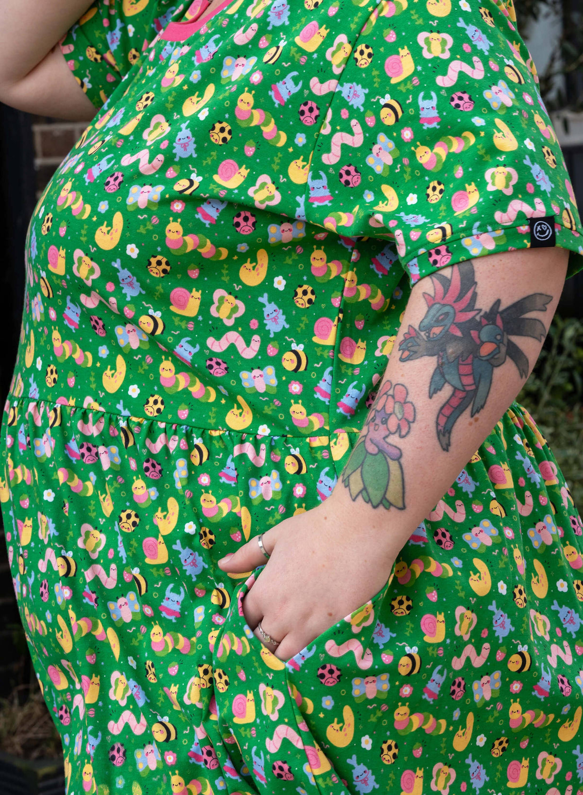 Rebel Romance x Dipstick Store Bugs Stretch Smock Dress
