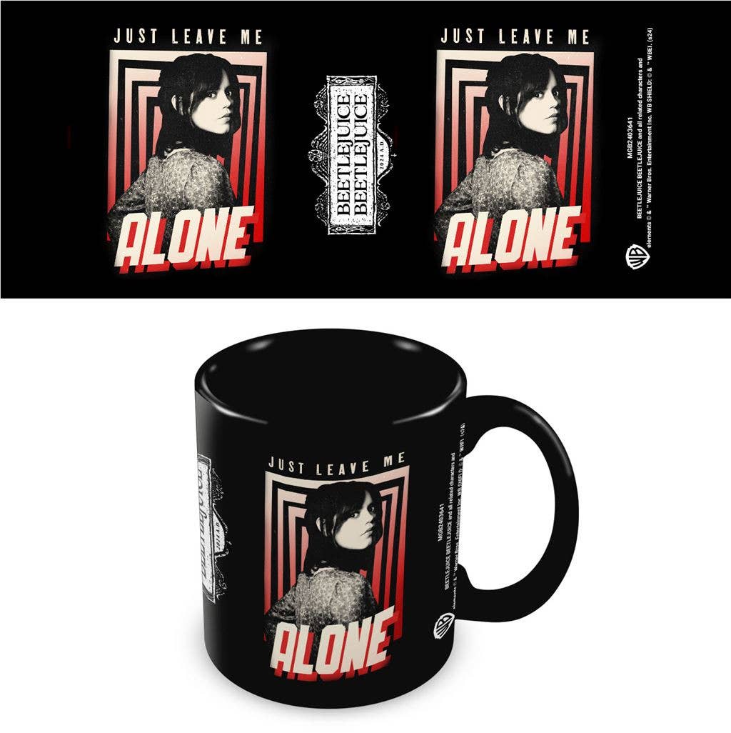 Beetlejuice (Just Leave Me Alone) Black Mug