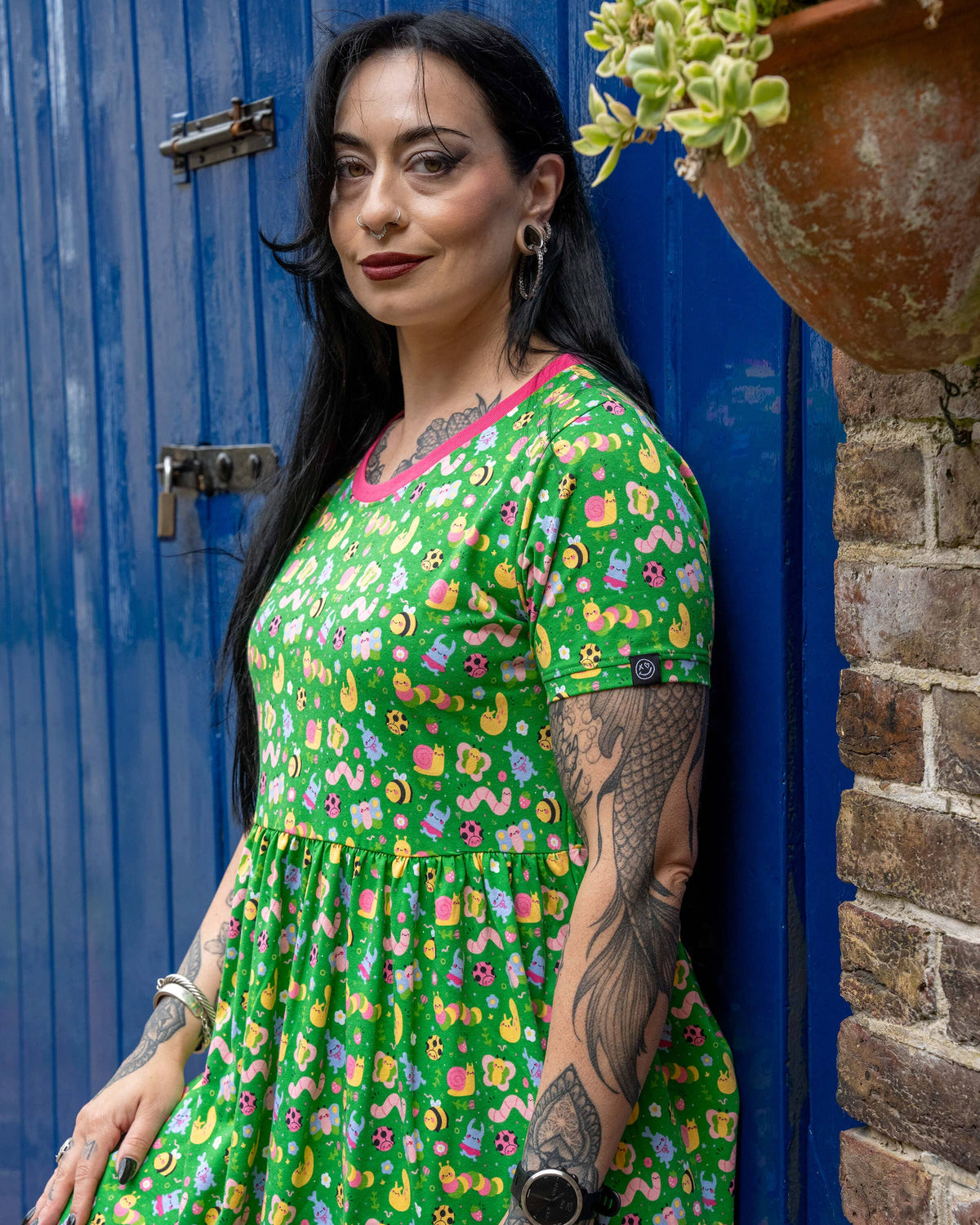 Rebel Romance x Dipstick Store Bugs Stretch Smock Dress