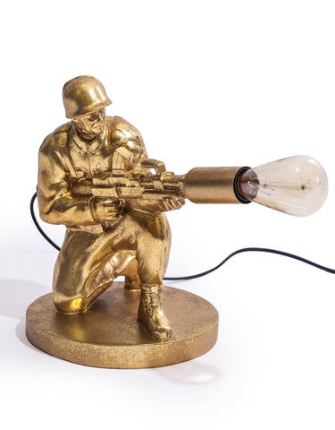 Antique Gold Toy Soldier Table Lamp
