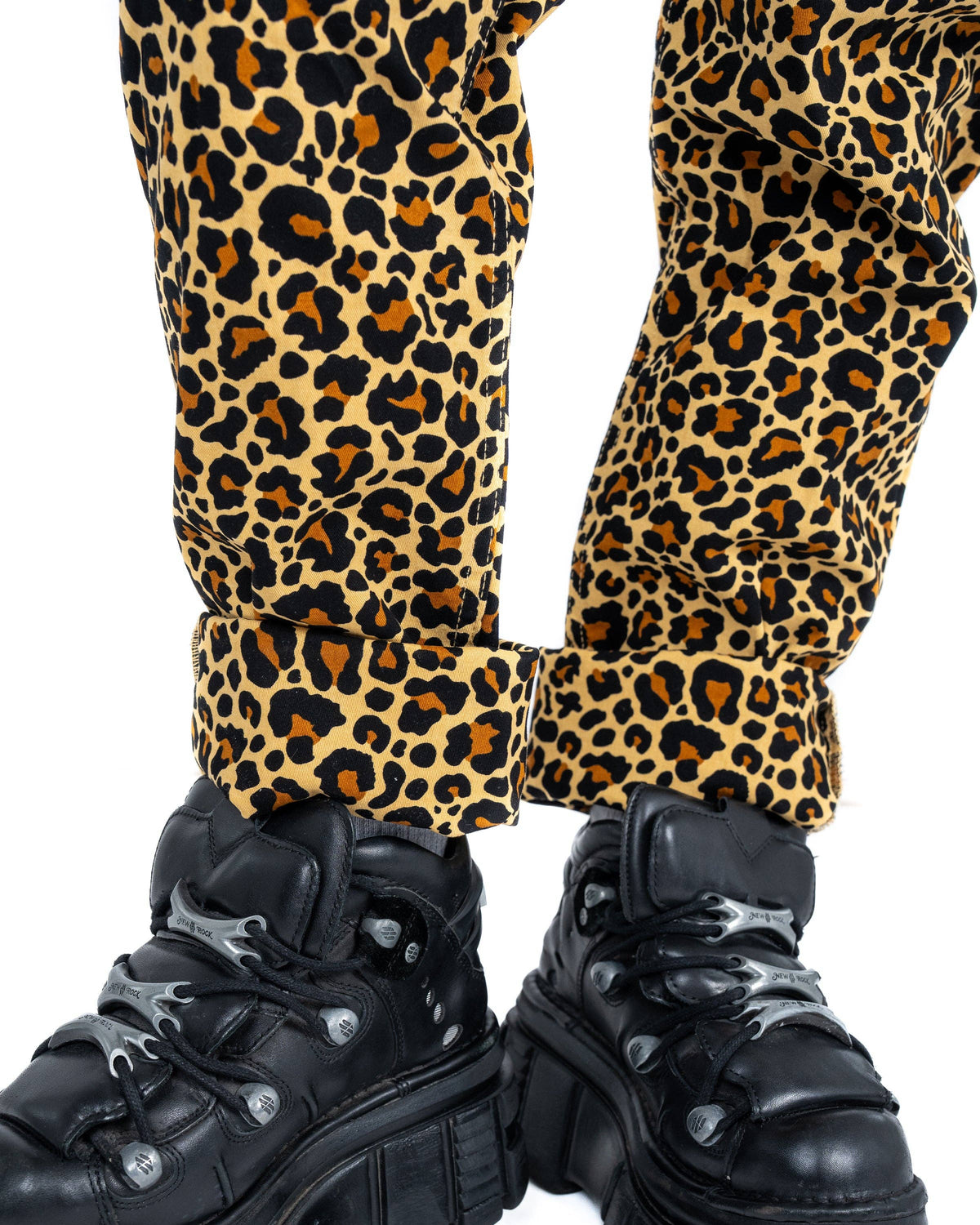 Classic Leopard Stretch Dungarees - Rebel Romance