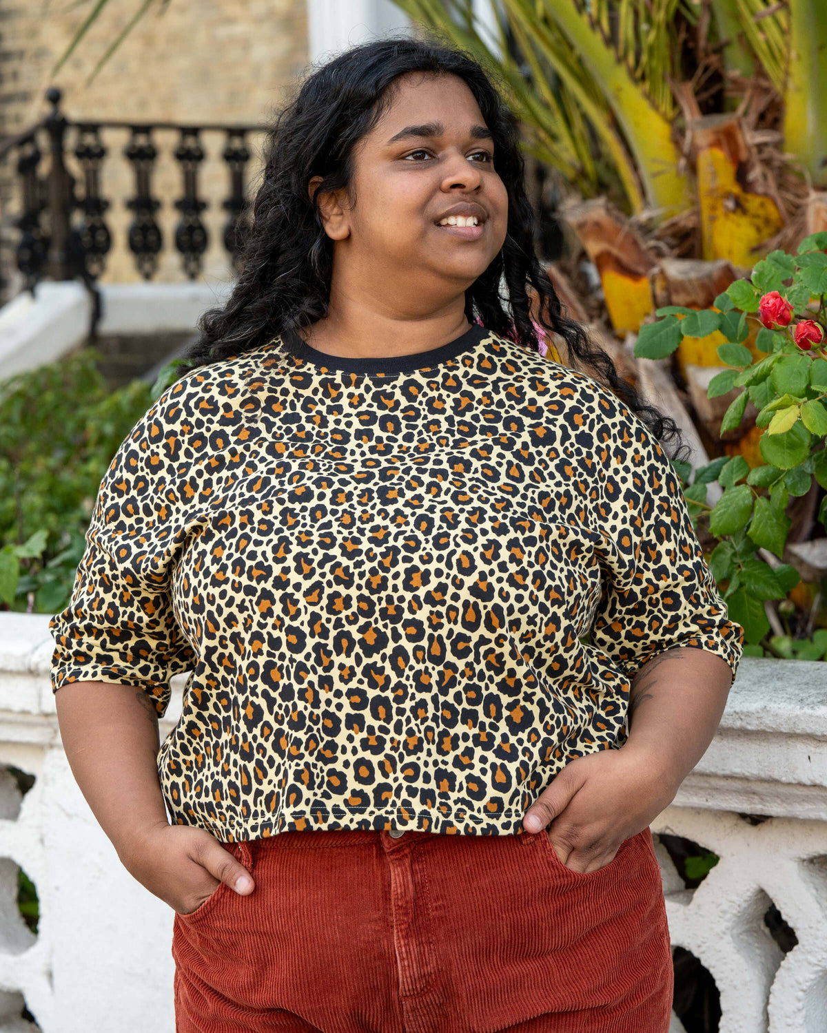 Rebel Romance Classic Leopard Cropped Boxy Tee