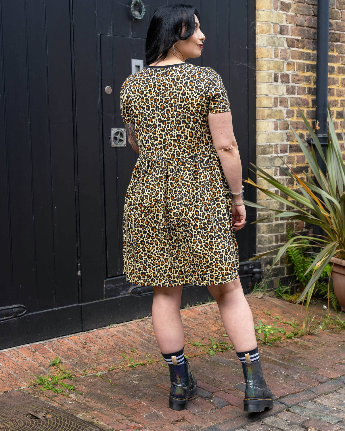 Classic Leopard Stretch Smock Dress - Rebel Romance