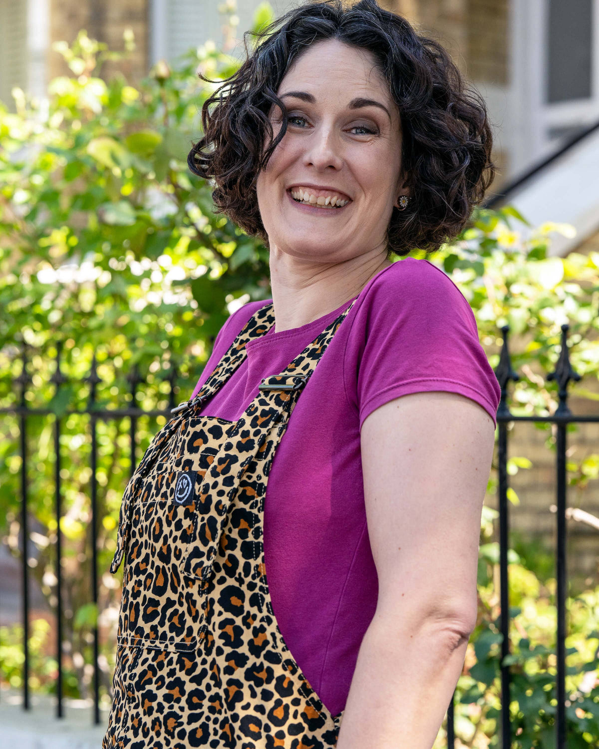 Classic Leopard Stretch Dungarees - Rebel Romance