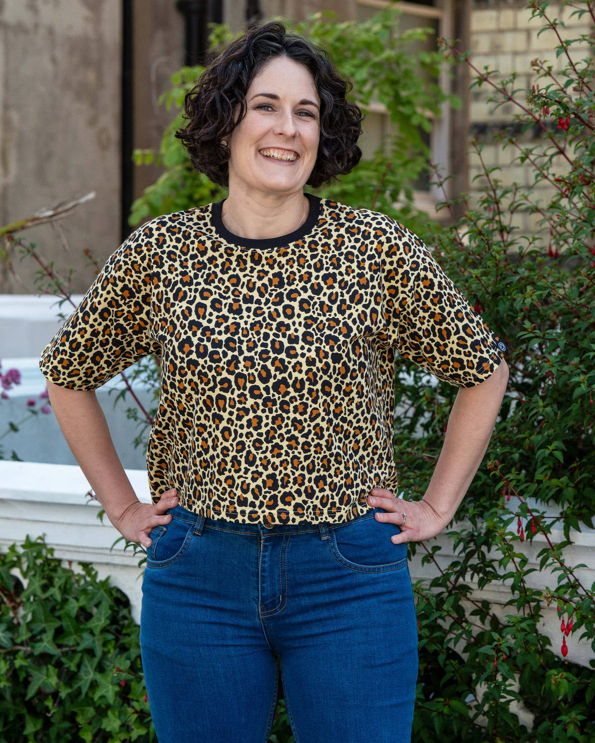 Rebel Romance Classic Leopard Cropped Boxy Tee