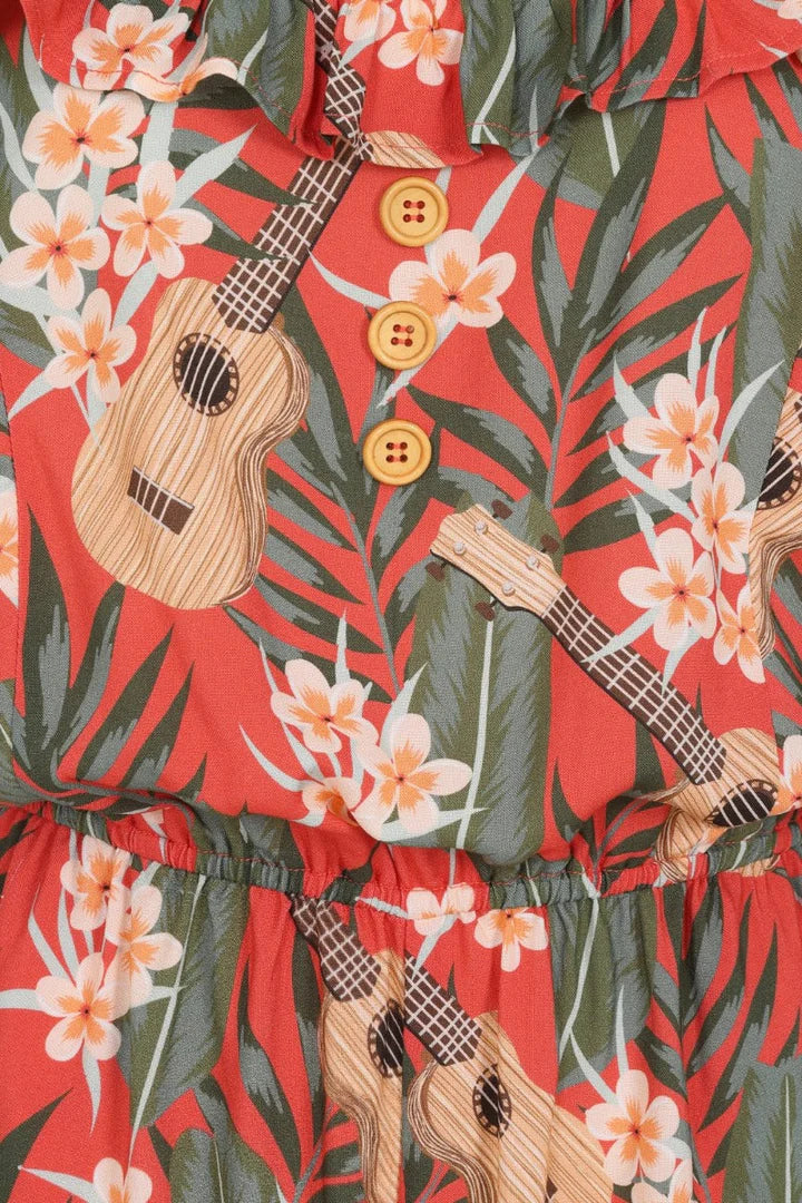 Ukulele Jumpsuit - Hell Bunny