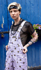 Lavender Bee Dungarees - Run & Fly