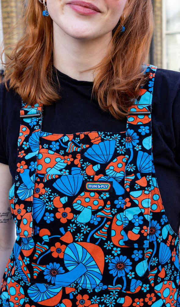 Magic Mushroom Twill Dungarees - Run & Fly [Last Available]