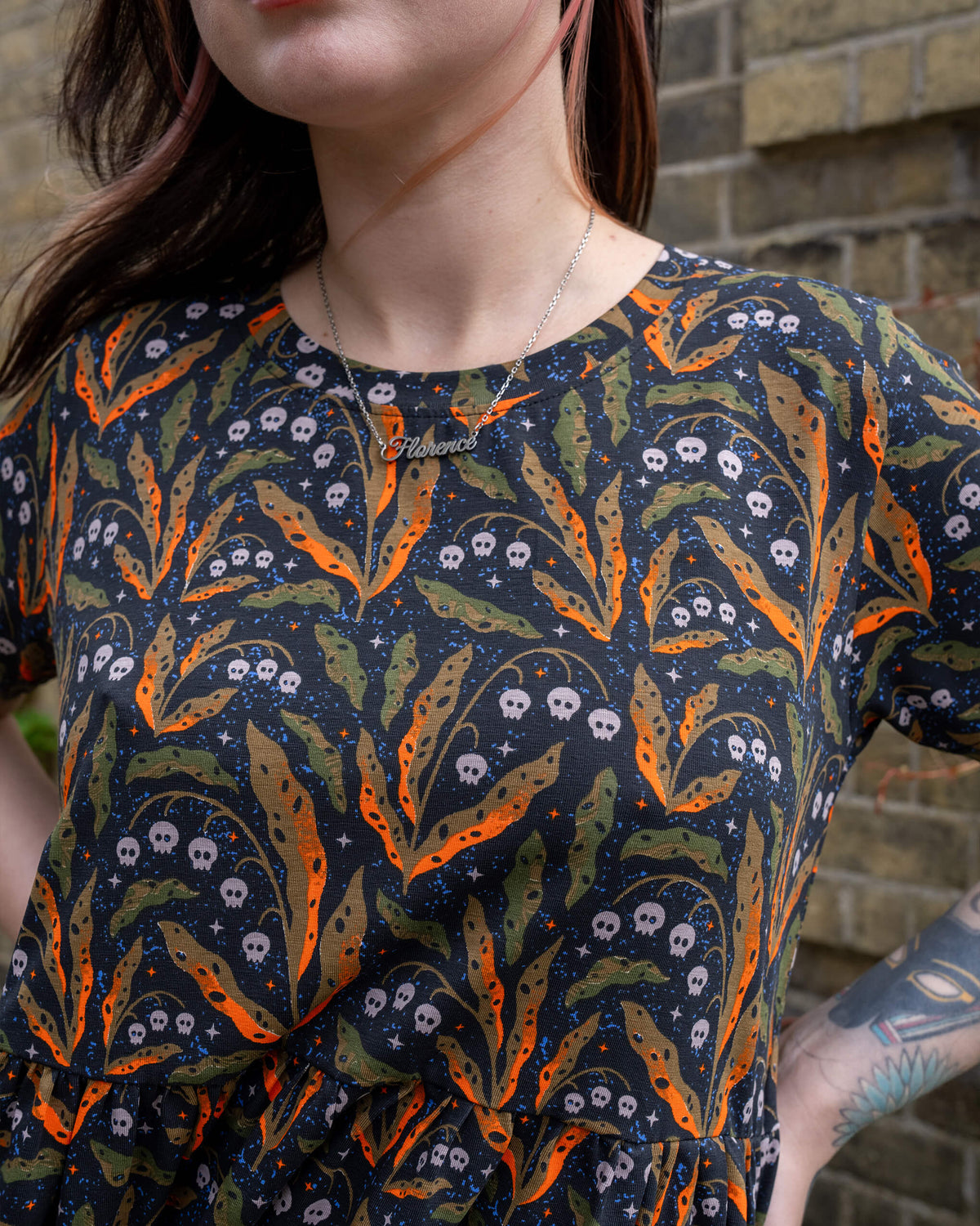 Poison and Plants Oversized Smock Dress - Run & Fly
