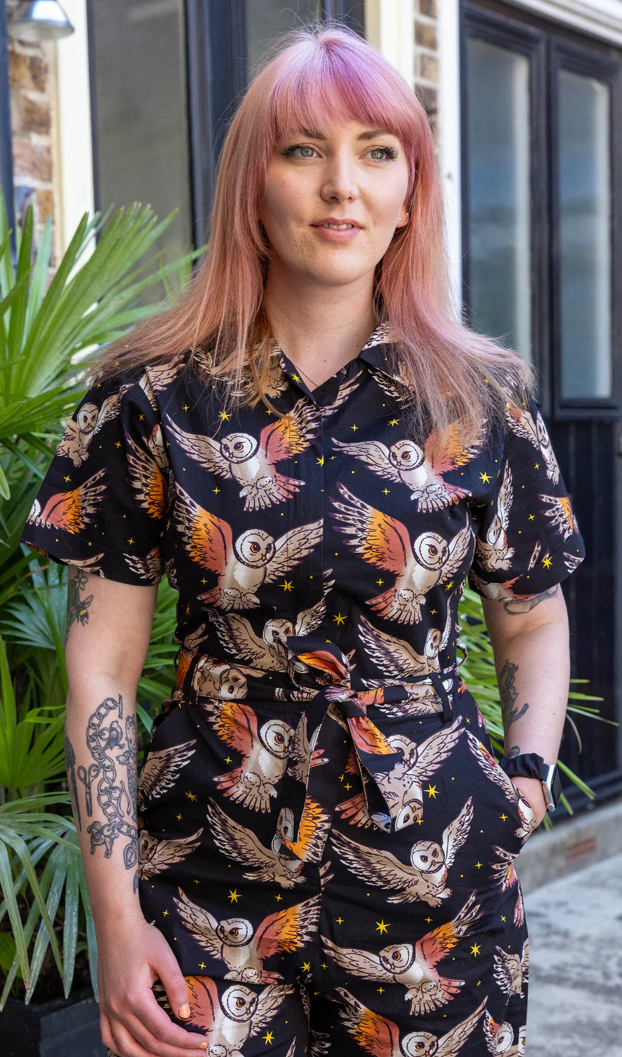 What a Hoot Owl Stretch Zip Jumpsuit - Run & Fly