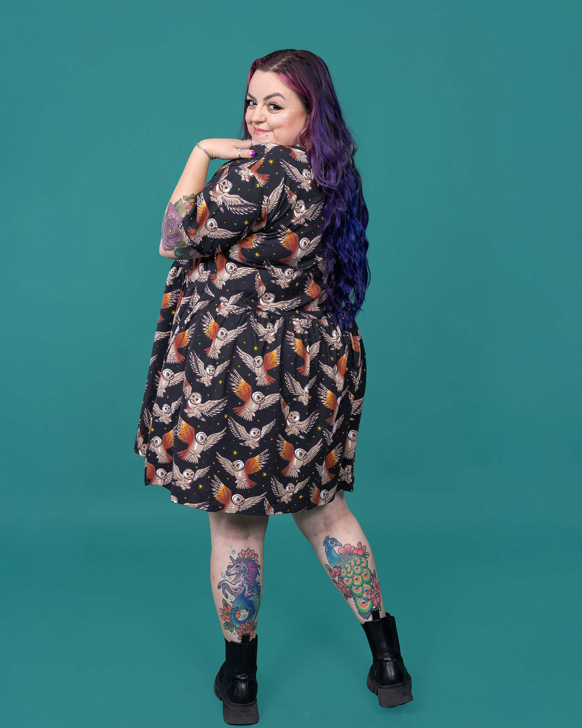 What a Hoot Owl Oversized Smock Dress - Run & Fly