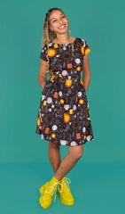 Katie Abey Solar Witch Stretch Belted Tea Dress with Pockets - Run & Fly