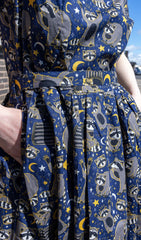 Trash Pandas Stretch Belted Tea Dress with Pockets - Run & Fly