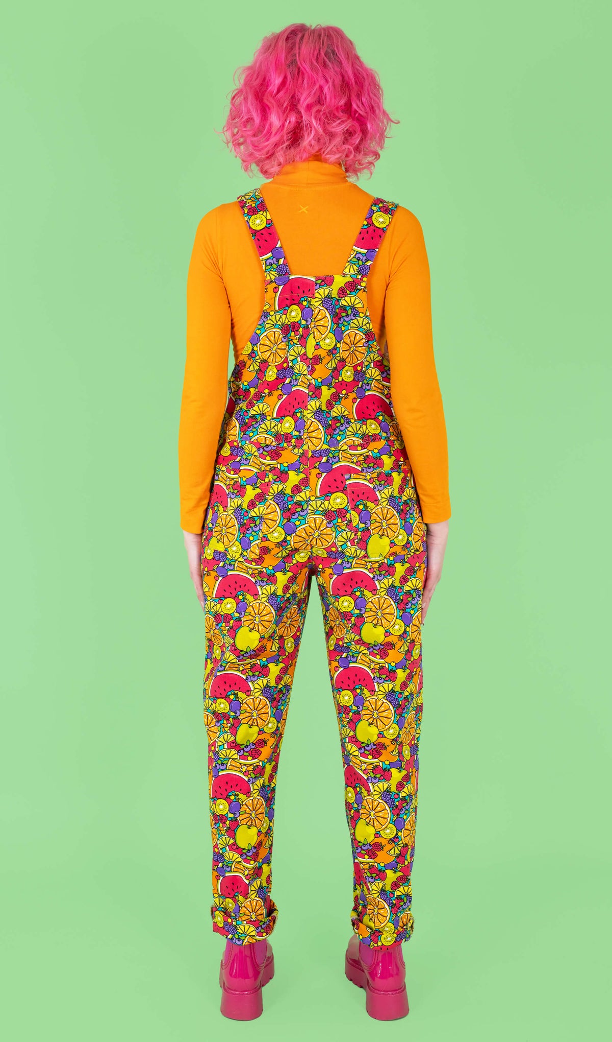 Tutti Frutti Stretch Twill Dungarees - Run & Fly