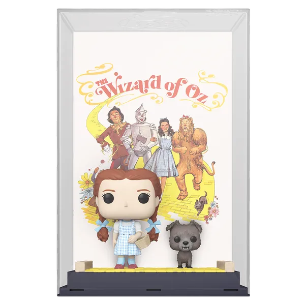 Wizard of Oz Movie Poster : Dorothy & Toto Pop Vinyl In Display Case