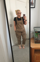Leopard Twill Dungarees - Run & Fly