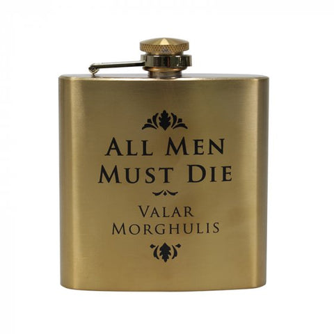 Game of Thrones Valar Morghulis All Men Must Die Hip Flask (Last Available)