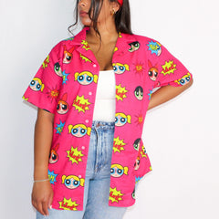 The Powerpuff Girls Button Up Shirt - Cakeworthy