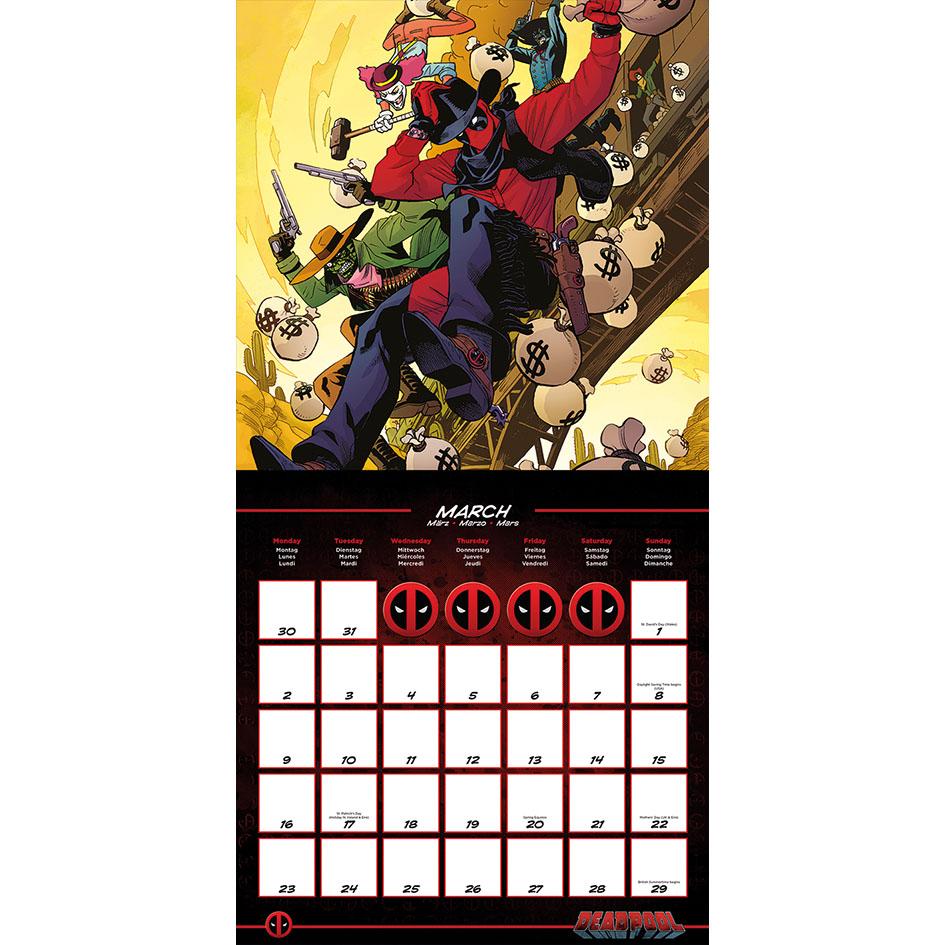 Deadpool 2020 Calendar