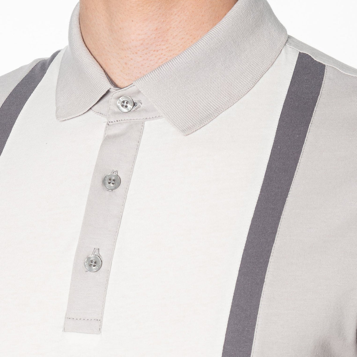 Atlas Light Grey Polo - Merc (Last Available)