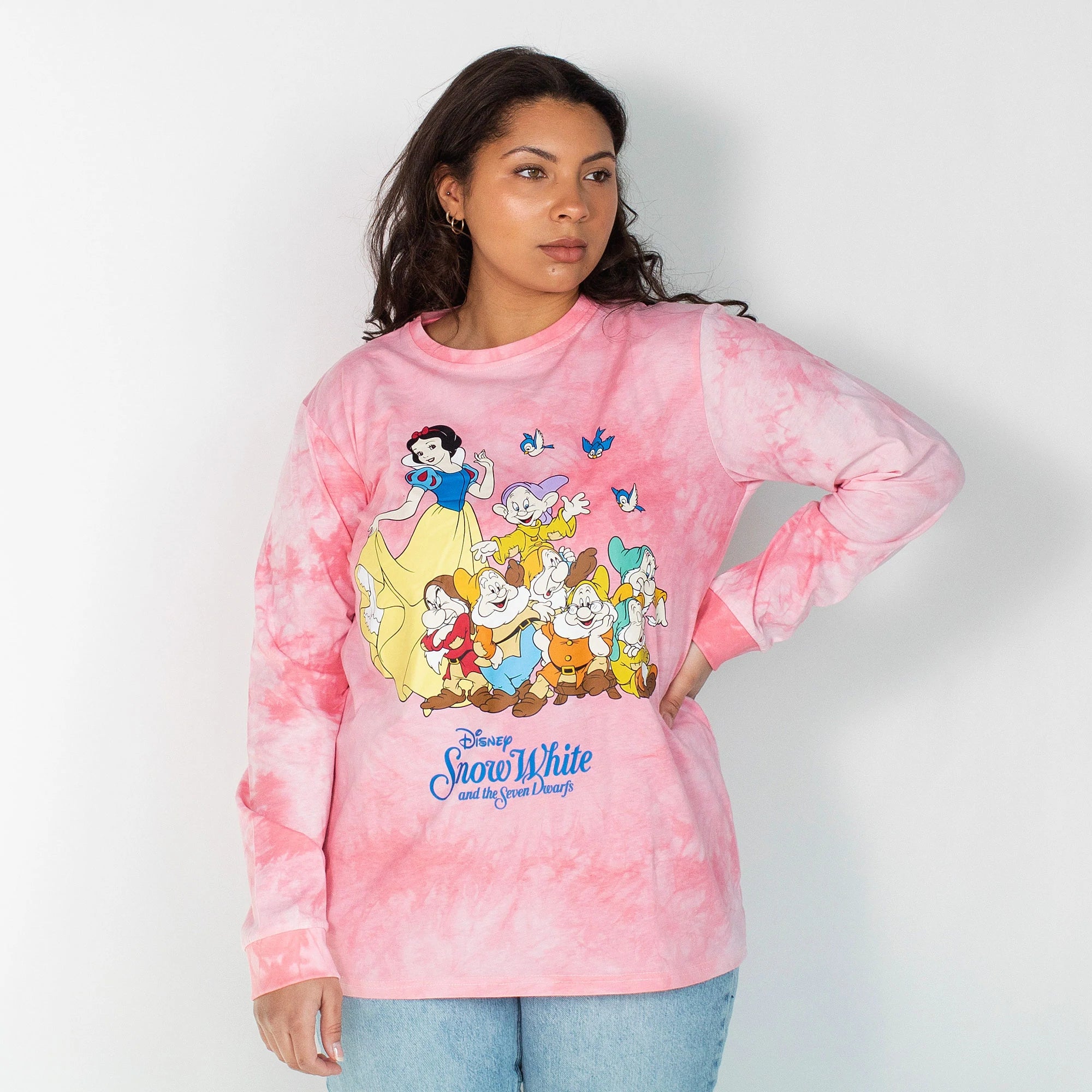 Snow White and the Seven Dwarves Tie Dye Long Sleeve T-Shirt - Cakeworthy