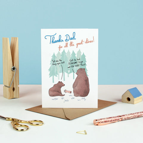 Daddy Bear & Cub Father's Day Greetings Card - Ink Bandit