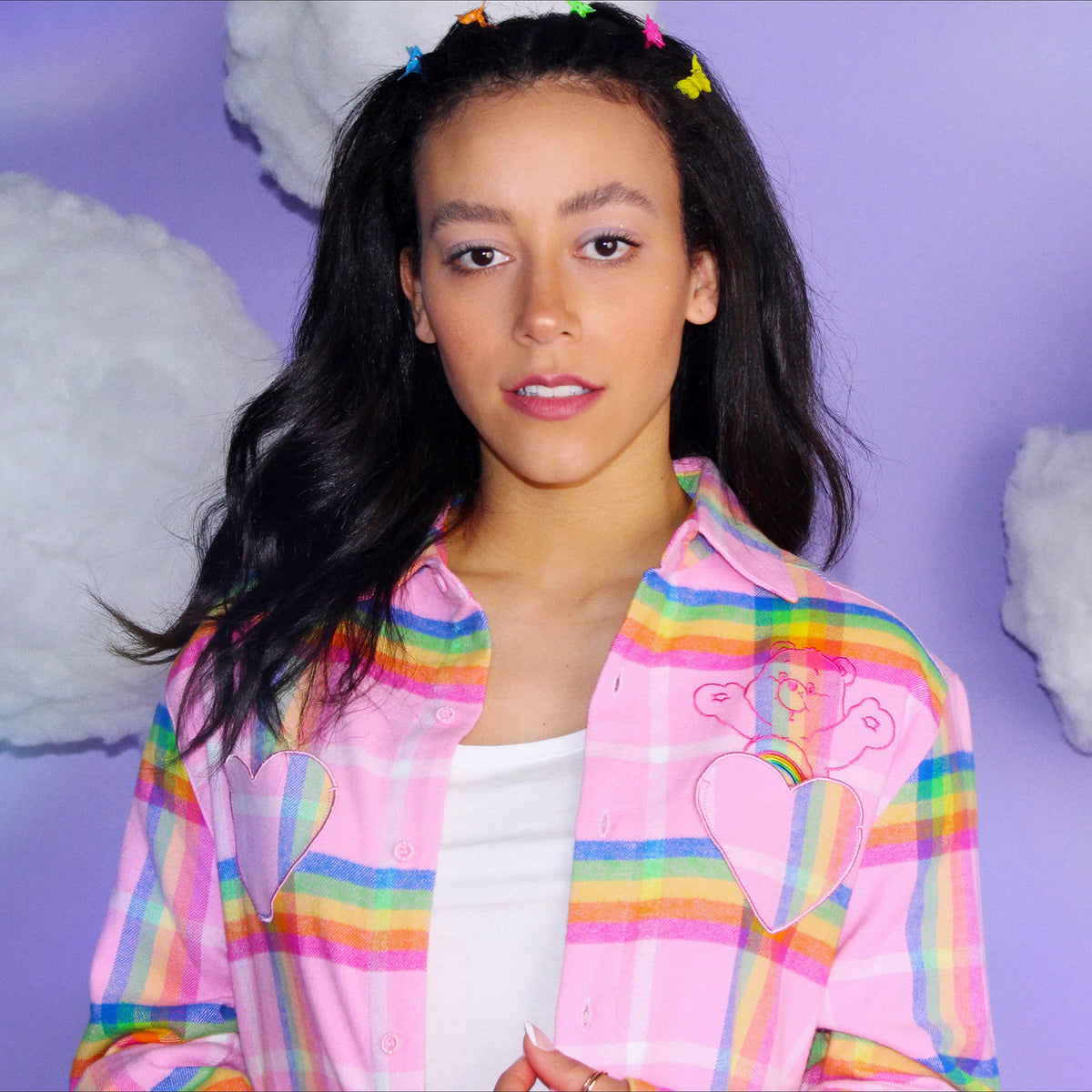 Care Bears Cheer Bear Flannel Shirt - Cakeworthy
