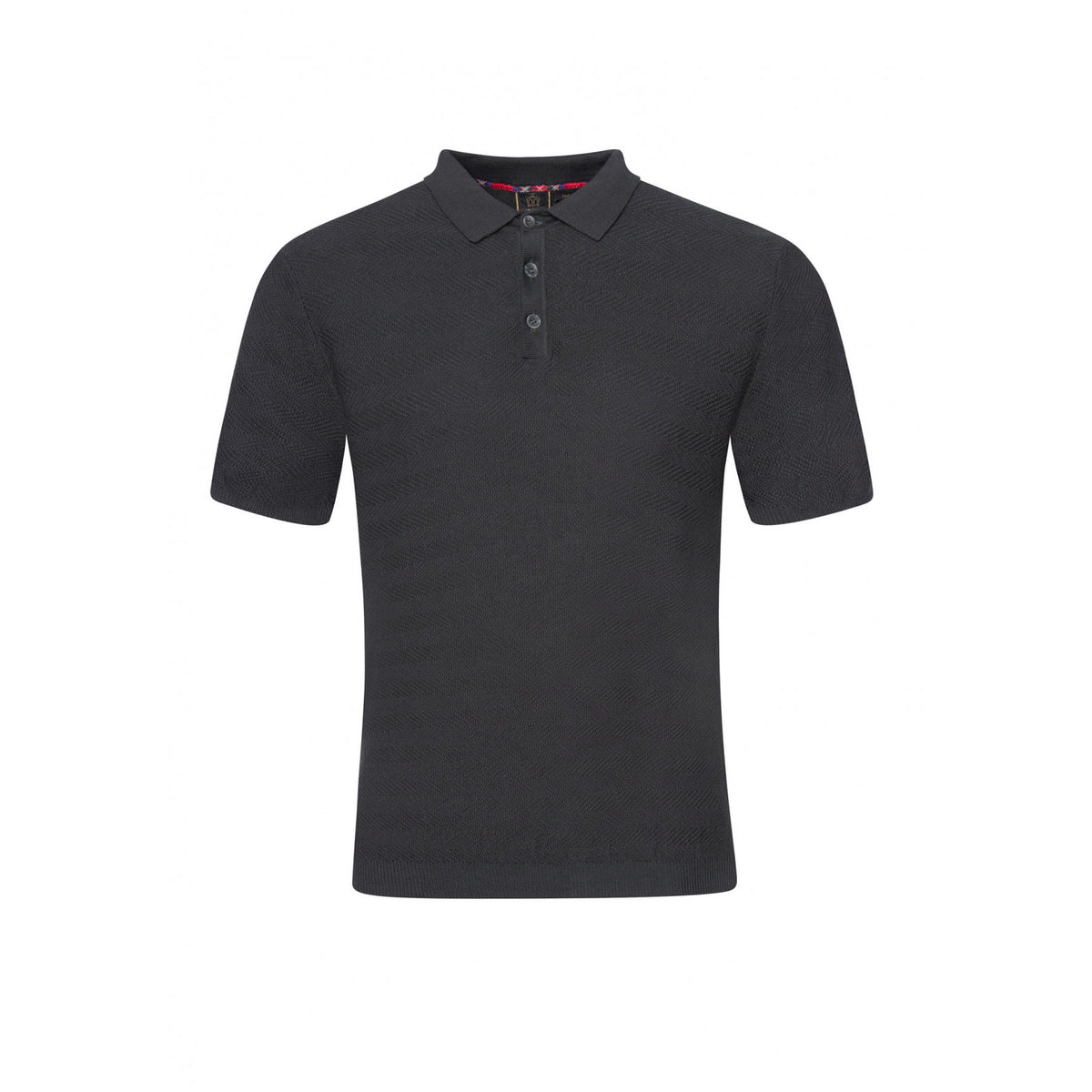 Clive Knitted Polo - Merc