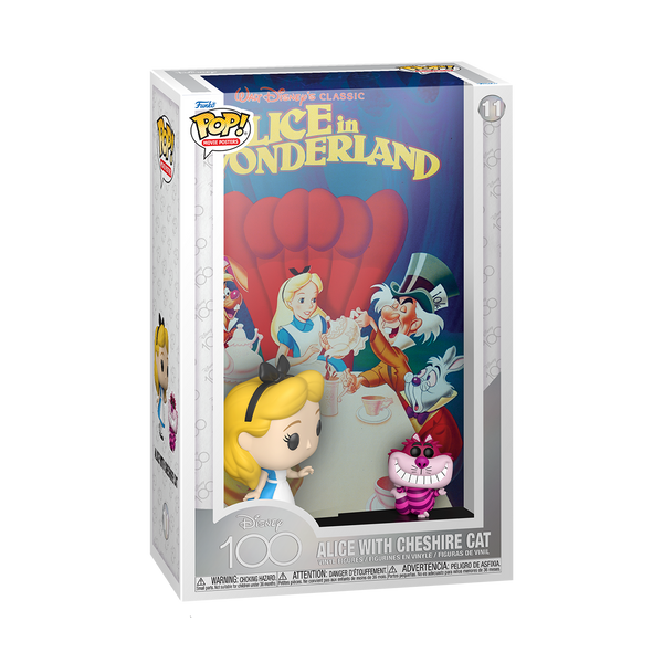 Alice in Wonderland Movie Poster Alice With Cheshire Cat Pop Vinyl