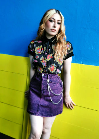 Pink Finn Mini Skirt - Hell Bunny (Last Available)
