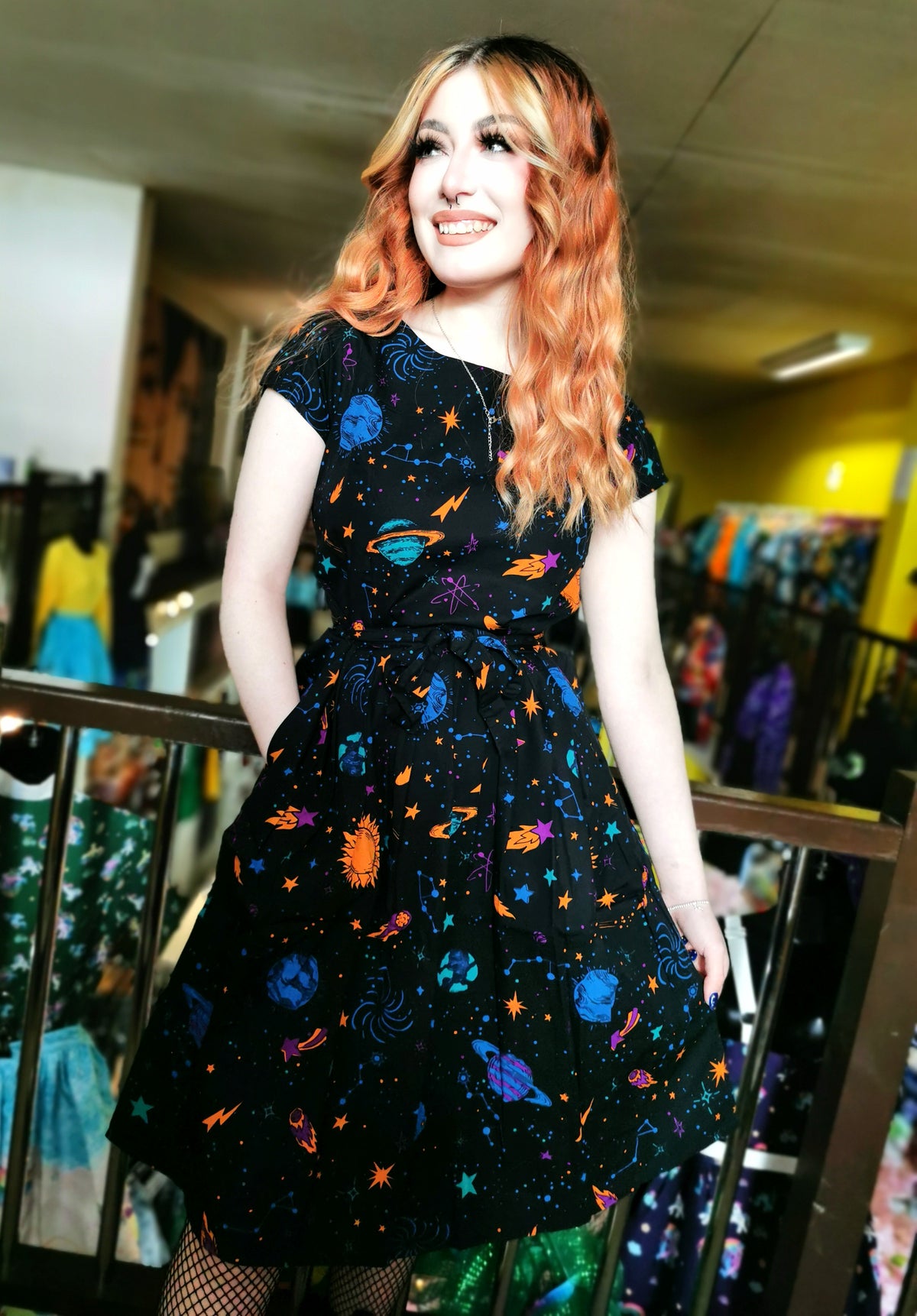 Cosmic Space Tea Dress - Run & Fly