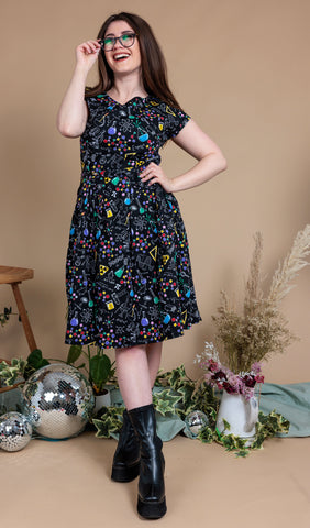 School of Science Belted Tea Dress with Pockets - Run & Fly