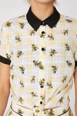 Bee Tie Up Blouse - Dangerfield (Last Available)
