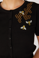 Bee Embroidered Cardigan - Dangerfield
