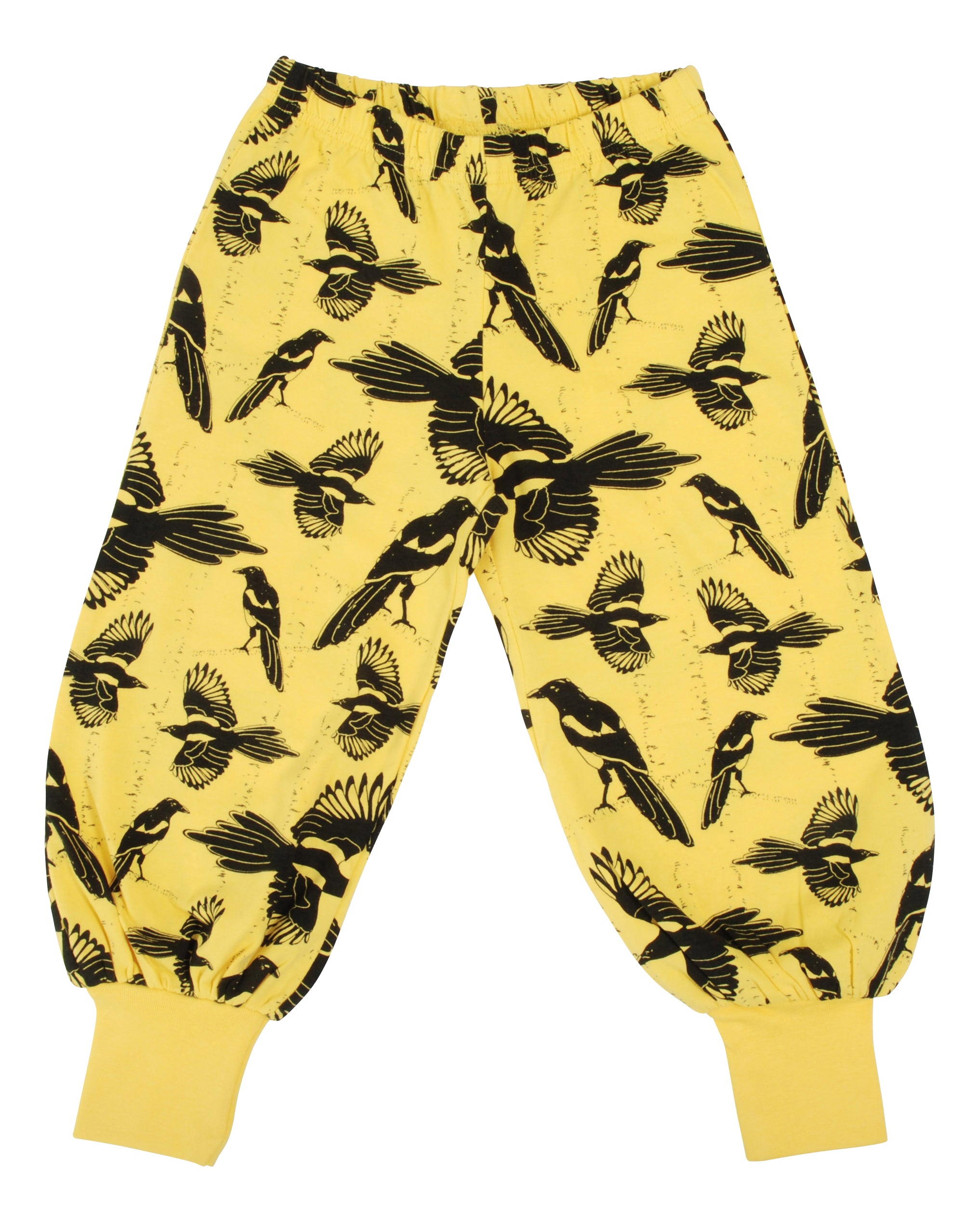 Adult's Yellow Pica Bird Organic Baggy Pants - Duns Sweden (Last Available)