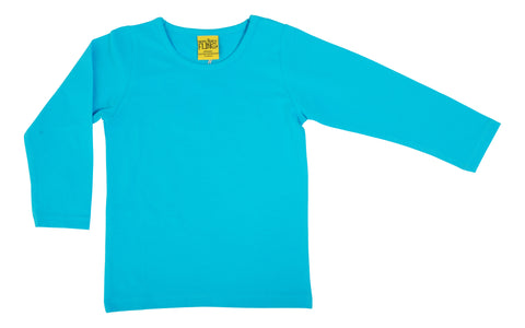 Children and Adult's Blue Organic Long Sleeved T-Shirt - Duns Sweden