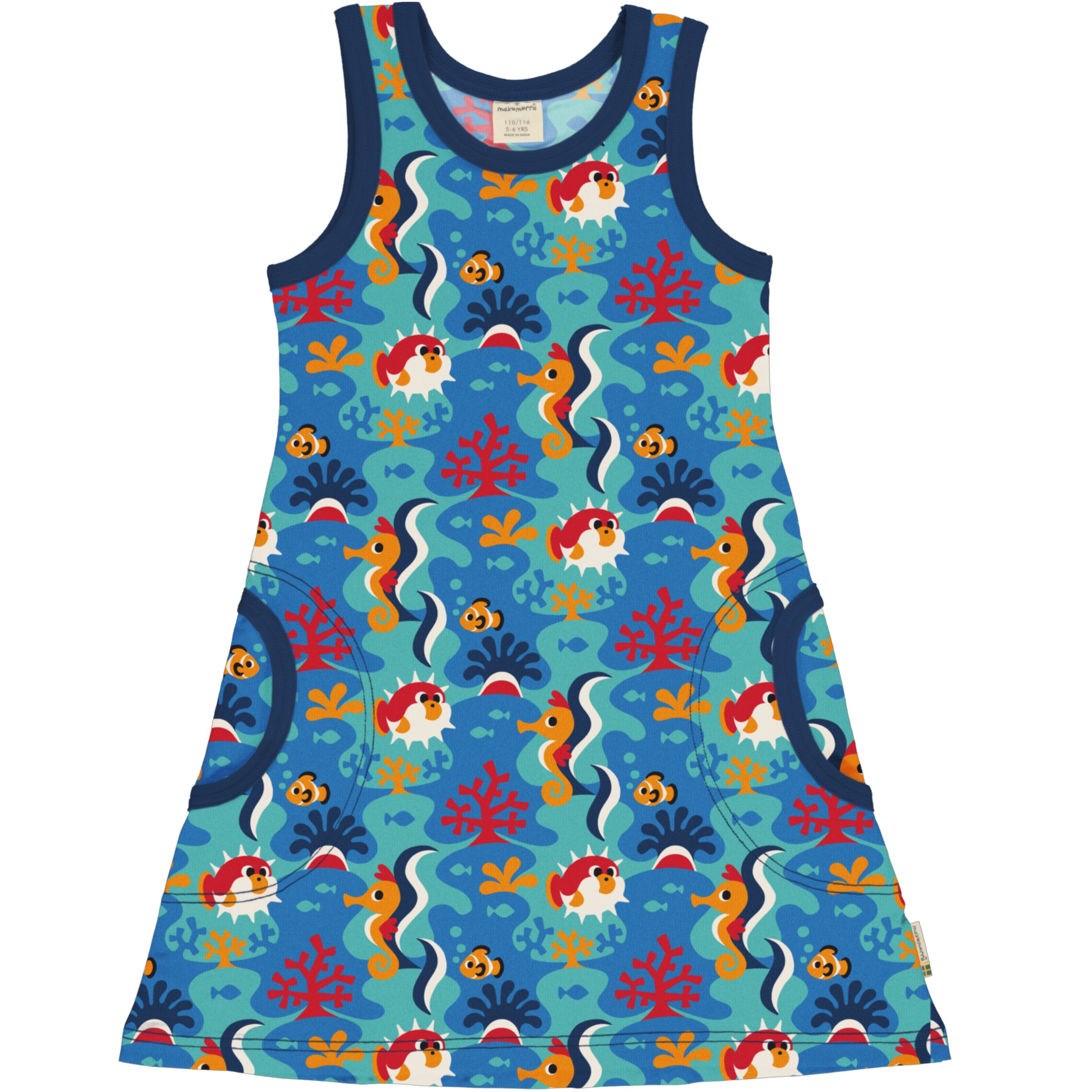 Children's Coral Reef Dress - Maxomorra (Last Available)