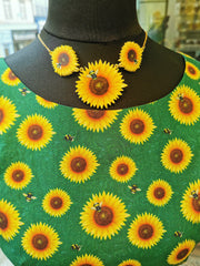 Sunflower Bee Tea Party Dress - Run & Fly (Last Available)
