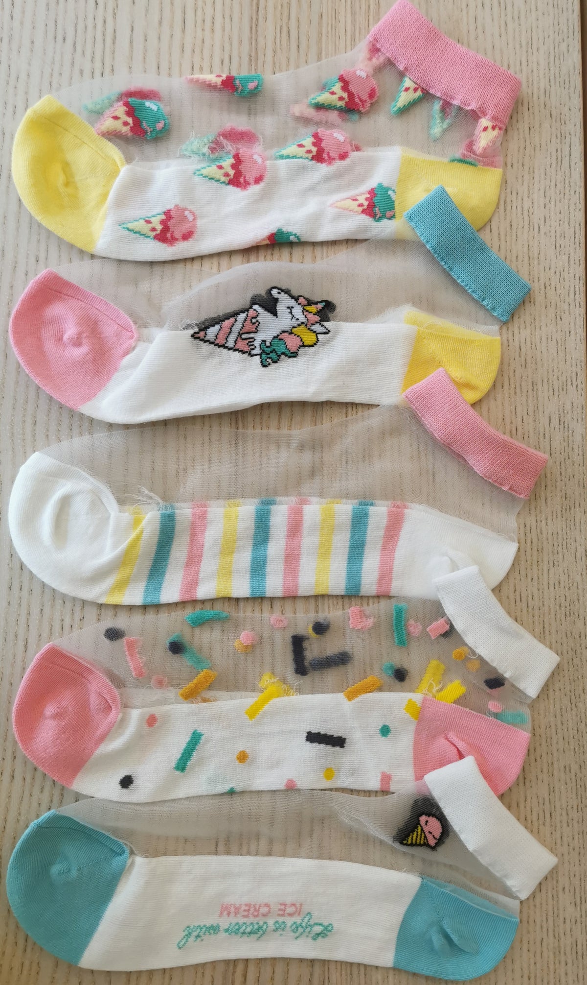 Fun Mesh See Through Socks - 5 Designs
