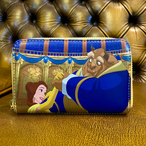 Beauty and the Beast Belle Princess Scene Zip Around Wallet - Loungefly
