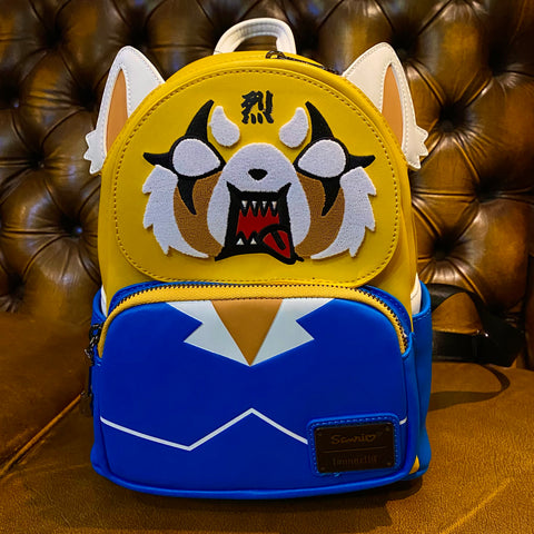 Sanrio Aggretsuko Two Face Cosplay Mini Backpack - Loungefly
